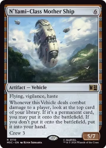 N'Yami-Class Mother Ship (Surge Foil) (110), Commander: Marvel Super Heroes — Magic card price