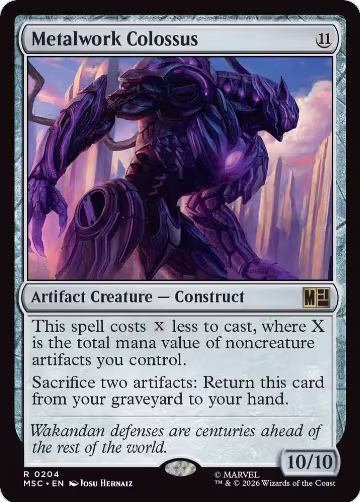 Metalwork Colossus (Surge Foil) (204), Commander: Marvel Super Heroes — Magic card price