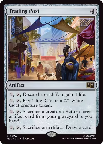 Trading Post (Surge Foil) (224), Commander: Marvel Super Heroes — Magic card price
