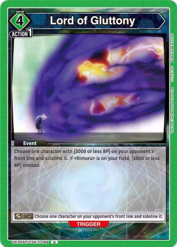 Lord of Gluttony (UE20BT/TSK-1-098), That Time I Got Reincarnated as a Slime — Union Arena card price
