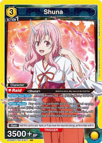 Shuna (007) (UE20BT/TSK-2-007), That Time I Got Reincarnated as a Slime — Union Arena card price