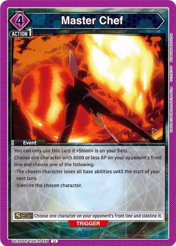 Master Chef (UE20BT/TSK-2-058), That Time I Got Reincarnated as a Slime — Union Arena card price
