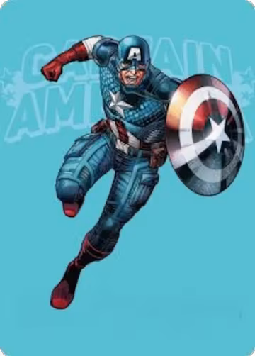 Captain America, Super-Soldier Art Card (21), Art Series: Marvel Super Heroes — Magic card price