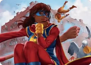 Ms. Marvel, Kamala Khan Art Card (5), Art Series: Marvel Super Heroes — Magic card price