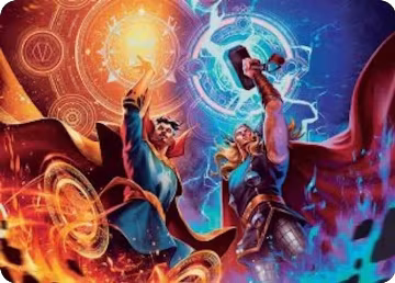 We Say Thee Nay! Art Card (7), Art Series: Marvel Super Heroes — Magic card price