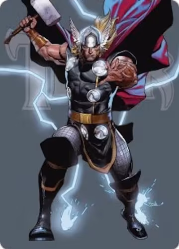 Thor, God of Thunder Art Card (26), Art Series: Marvel Super Heroes — Magic card price