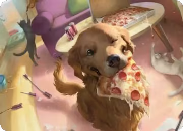 Lucky the Pizza Dog Art Card (44), Art Series: Marvel Super Heroes — Magic card price