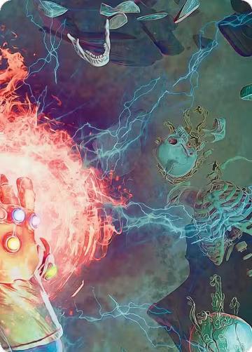 Thanos, the Mad Titan Art Card (3/9) (3), Art Series: Marvel Super Heroes — Magic card price