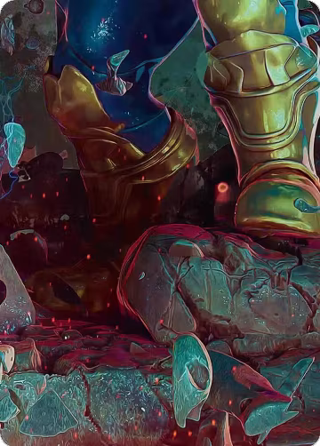Thanos, the Mad Titan Art Card (8/9) (8), Art Series: Marvel Super Heroes — Magic card price