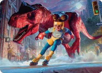 Moon Girl and Devil Dinosaur Art Card (14), Art Series: Marvel Super Heroes — Magic card price
