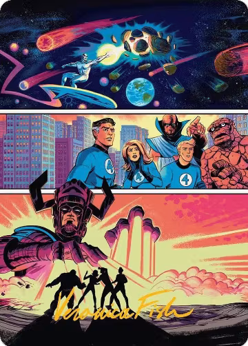 The Coming of Galactus Art Card (Gold-Stamped Signature) (20) — card price