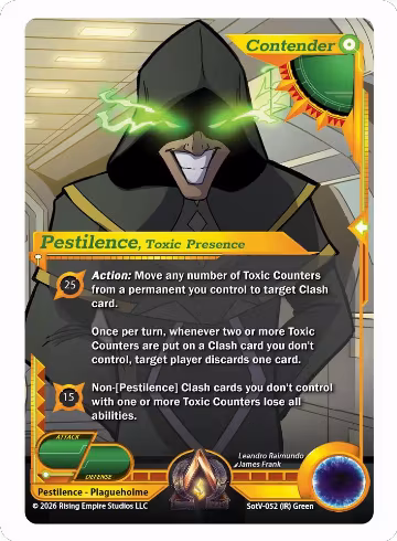 Pestilence, Toxic Presence (SotV-052), Spoils of the Vault — Alpha Clash card price