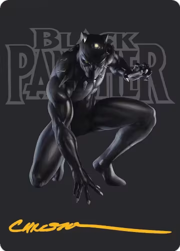 Black Panther, Hope Enduring Art Card (Gold-Stamped Signature) (27), Art Series: Marvel Super Heroes — Magic card price