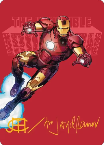 The Invincible Iron Man Art Card (Gold-Stamped Signature) (29) — card price