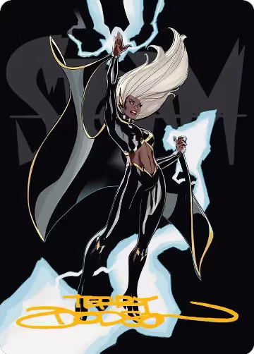 Storm, Windrider Art Card (Gold-Stamped Signature) (30), Art Series: Marvel Super Heroes — Magic card price