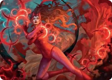 Scarlet Witch, Chaotic Avenger Art Card (38), Art Series: Marvel Super Heroes — Magic card price