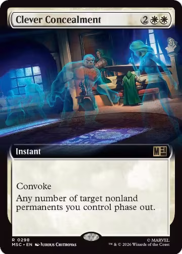 Clever Concealment (Extended Art) (298), Commander: Marvel Super Heroes — Magic card price