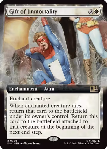 Gift of Immortality (Extended Art) (306), Commander: Marvel Super Heroes — Magic card price