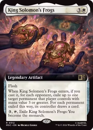 King Solomon's Frogs (Extended Art) (312), Commander: Marvel Super Heroes — Magic card price