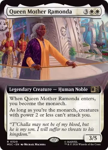 Queen Mother Ramonda (Extended Art) (320), Commander: Marvel Super Heroes — Magic card price
