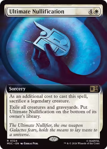 Ultimate Nullification (Extended Art) (324), Commander: Marvel Super Heroes — Magic card price