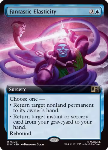 Fantastic Elasticity (Extended Art) (329), Commander: Marvel Super Heroes — Magic card price