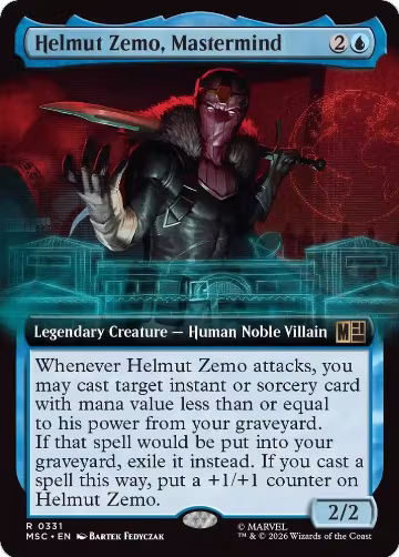 Helmut Zemo, Mastermind (Extended Art) (331), Commander: Marvel Super Heroes — Magic card price
