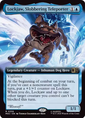 Lockjaw, Slobbering Teleporter (Extended Art) (336), Commander: Marvel Super Heroes — Magic card price
