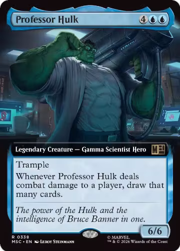 Professor Hulk (Extended Art) (338), Commander: Marvel Super Heroes — Magic card price