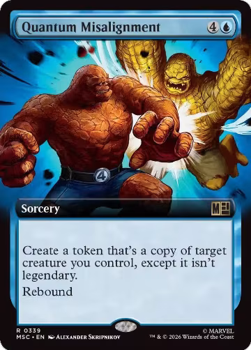 Quantum Misalignment (Extended Art) (339), Commander: Marvel Super Heroes — Magic card price