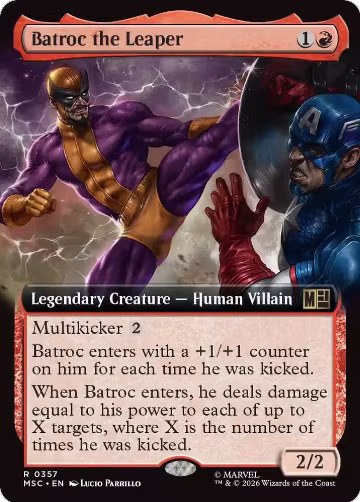 Batroc the Leaper (Extended Art) (357), Commander: Marvel Super Heroes — Magic card price