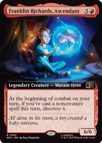 Franklin Richards, Ascendant (Extended Art) (362), Commander: Marvel Super Heroes — Magic card price