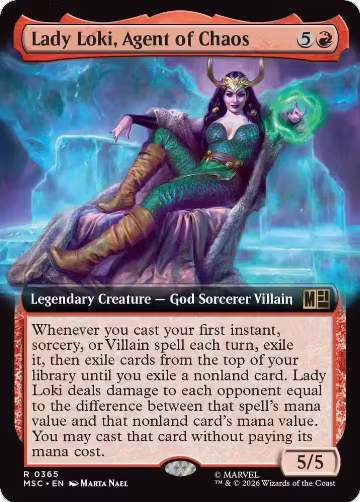 Lady Loki, Agent of Chaos (Extended Art) (365), Commander: Marvel Super Heroes — Magic card price