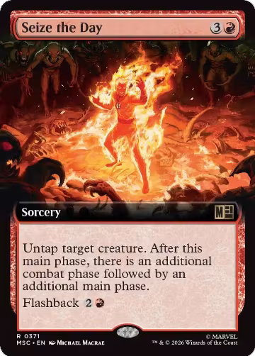 Seize the Day (Extended Art) (371), Commander: Marvel Super Heroes — Magic card price
