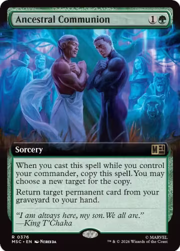 Ancestral Communion (Extended Art) (376), Commander: Marvel Super Heroes — Magic card price