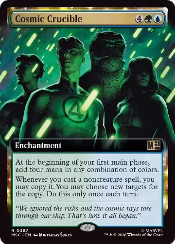 Cosmic Crucible (Extended Art) (397), Commander: Marvel Super Heroes — Magic card price