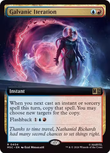 Galvanic Iteration (Extended Art) (404), Commander: Marvel Super Heroes — Magic card price