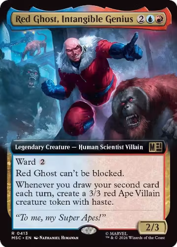 Red Ghost, Intangible Genius (Extended Art) (413), Commander: Marvel Super Heroes — Magic card price