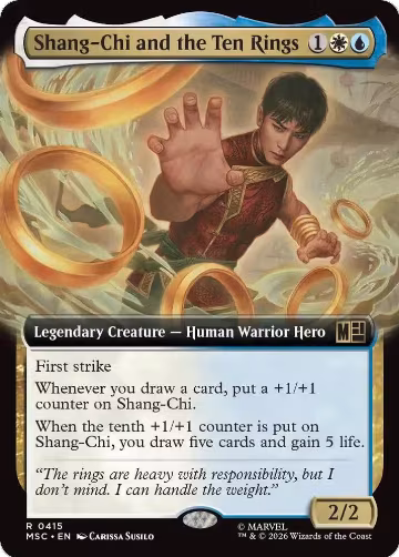 Shang-Chi and the Ten Rings (Extended Art) (415), Commander: Marvel Super Heroes — Magic card price