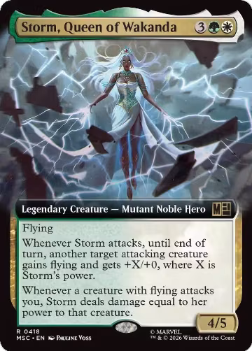 Storm, Queen of Wakanda (Extended Art) (418), Commander: Marvel Super Heroes — Magic card price