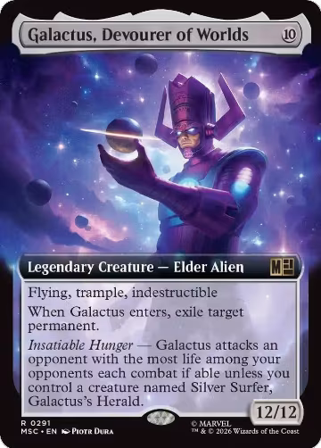 Galactus, Devourer of Worlds (Extended Art) (291), Commander: Marvel Super Heroes — Magic card price