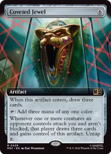 Coveted Jewel (Extended Art) (429), Commander: Marvel Super Heroes — Magic card price