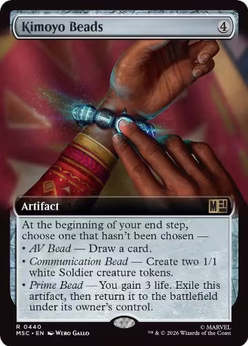 Kimoyo Beads (Extended Art) (440), Commander: Marvel Super Heroes — Magic card price