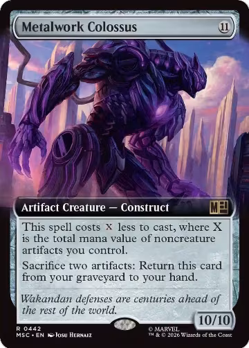 Metalwork Colossus (Extended Art) (442), Commander: Marvel Super Heroes — Magic card price