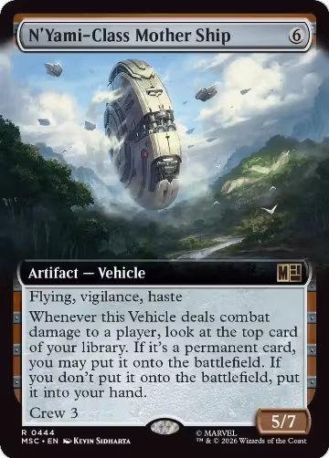 N'Yami-Class Mother Ship (Extended Art) (444), Commander: Marvel Super Heroes — Magic card price