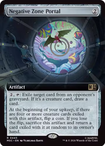 Negative Zone Portal (Extended Art) (445), Commander: Marvel Super Heroes — Magic card price
