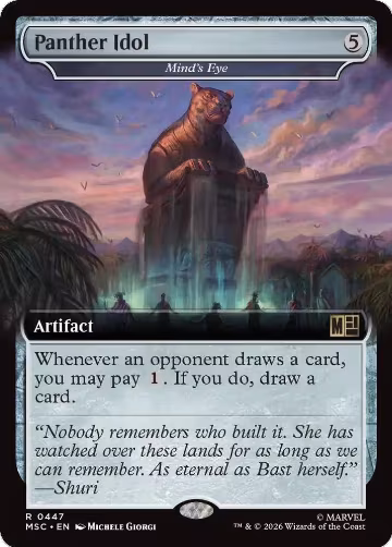 Panther Idol - Mind's Eye (Extended Art) (447), Commander: Marvel Super Heroes — Magic card price