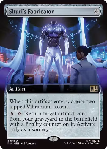 Shuri's Fabricator (Extended Art) (450), Commander: Marvel Super Heroes — Magic card price