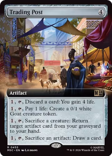 Trading Post (Extended Art) (455), Commander: Marvel Super Heroes — Magic card price