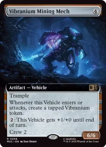 Vibranium Mining Mech (Extended Art) (458), Commander: Marvel Super Heroes — Magic card price
